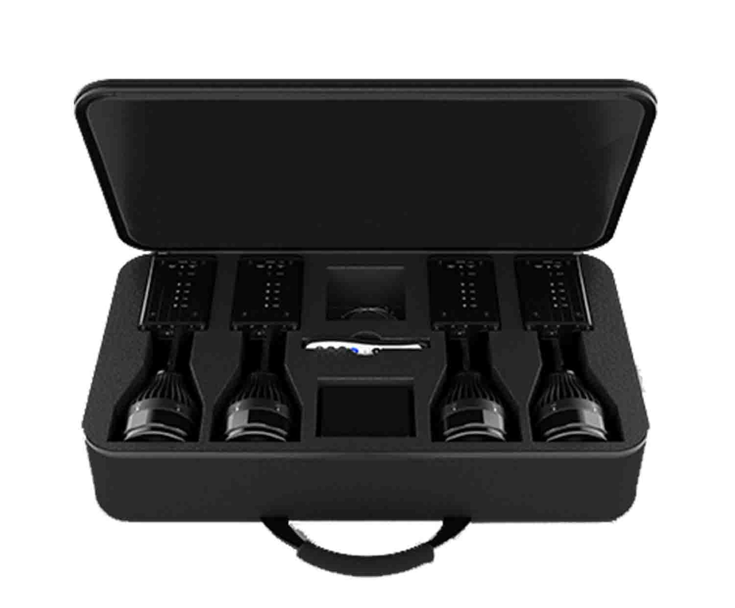 Chauvet DJ Ezpin Zoom Pack, Pin Spotting System Includes 4 EZpin Zoom Fixtures, 1 IRC-6 Remote and a Carry Bag Chauvet DJ