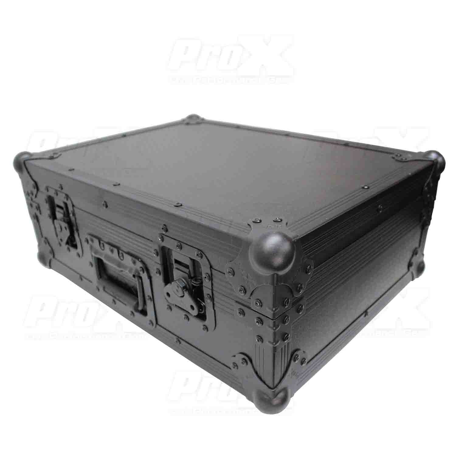 ProX XS-RANE-12BL-MK2 DJ Flight Case For Rane 12 DJ Control System - Black on Black - Hollywood DJ