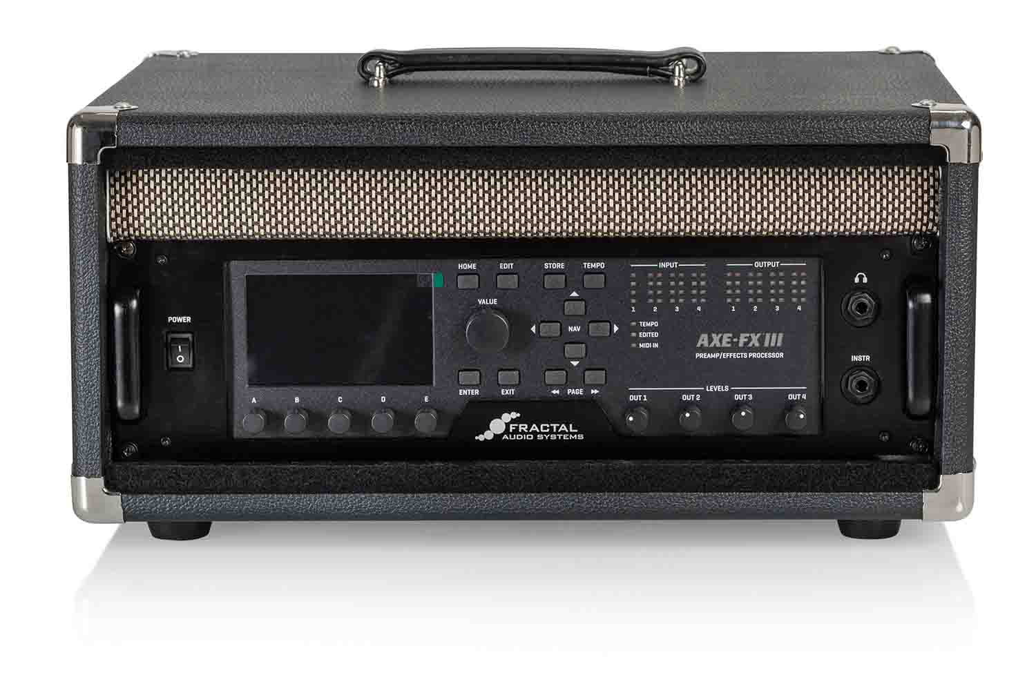 Gator Cases GR-RETRORACK-4BK Vintage Amp Vibe Rack Case - 4U Black - Hollywood DJ
