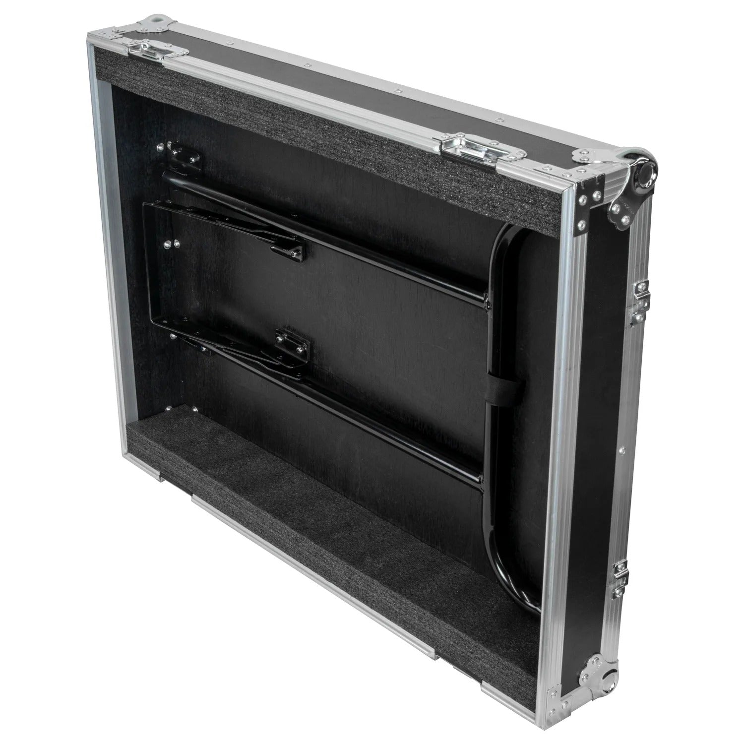 Odyssey FZWB4WDLX DJ Flight Case for Deluxe Four Drawer Workbox Tour with Casters And Side Table Odyssey