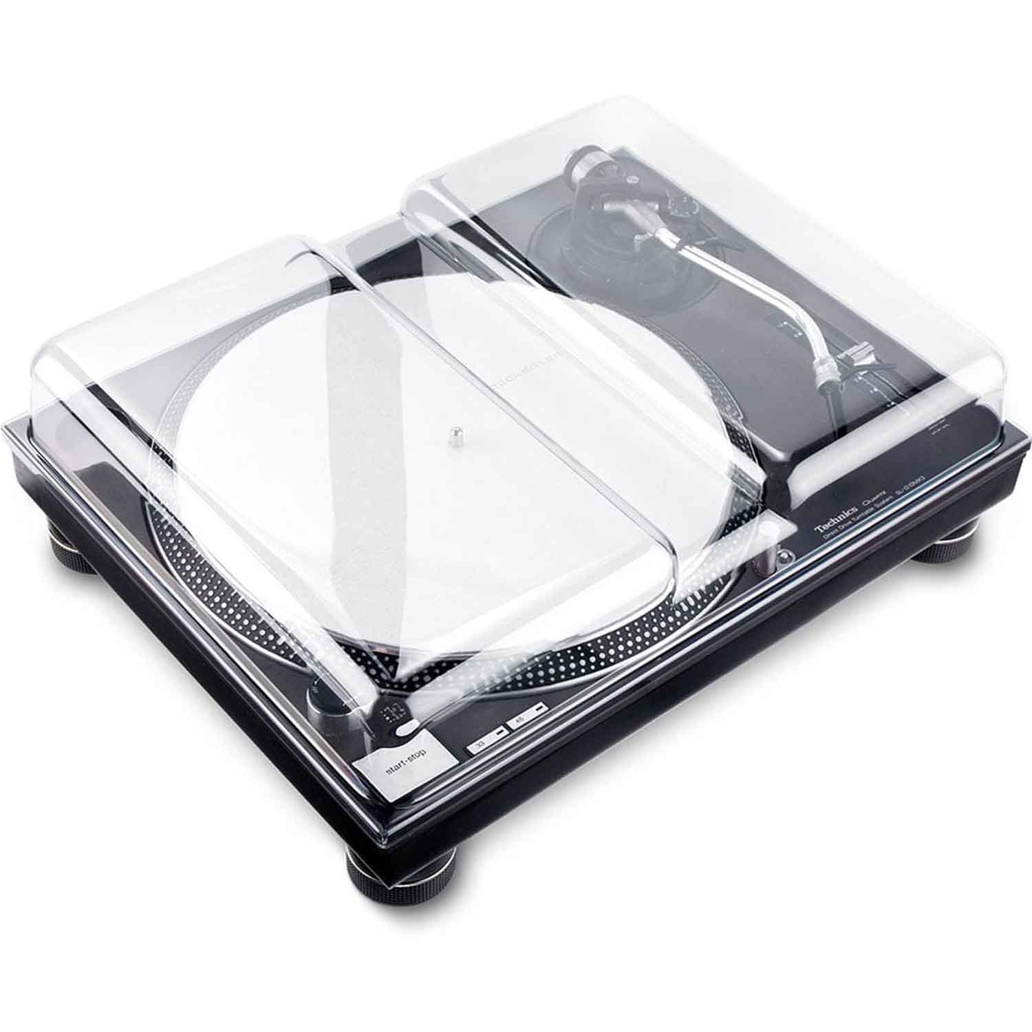 Decksaver DS-PC-SL1200 Cover for Technics SL-1200, Pioneer PLX-1000 and PLX-CRSS12 Turntable - Hollywood DJ