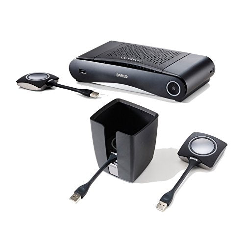 B-Stock: Barco CS-100 Bundle | Standalone Wireless Presentation System with ClickShare Tray and 2 Buttons - Hollywood DJ