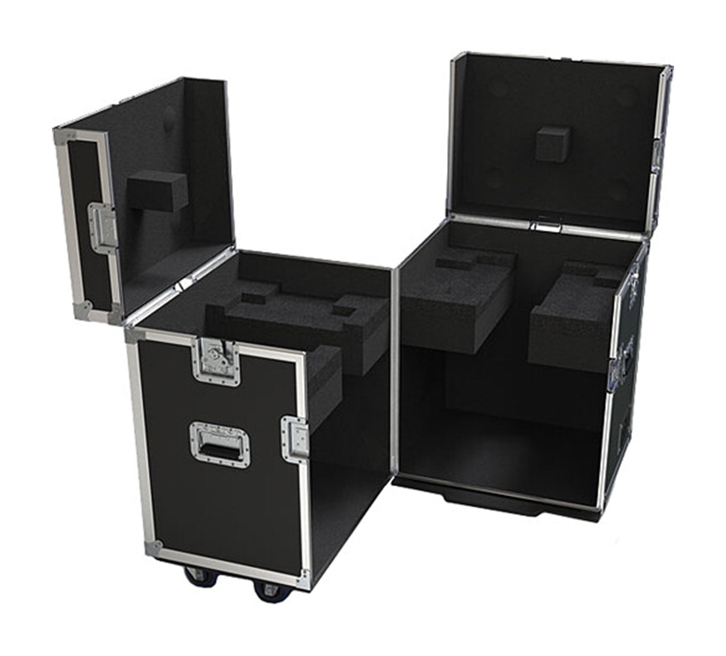 Chauvet Pro 2-Fixture Road Case for MK3 Spot/Profile, MK1 Hybrid, Silens 2 Profile and Outcast 1 Hybrid - Hollywood DJ