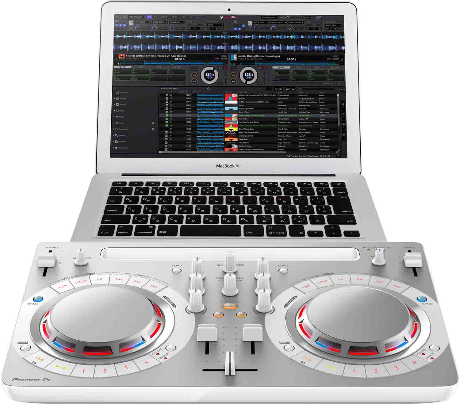 B-Stock: Pioneer DJ DDJ-WeGO4-W 2-Channel DJ Controller for Wedj - White - Hollywood DJ