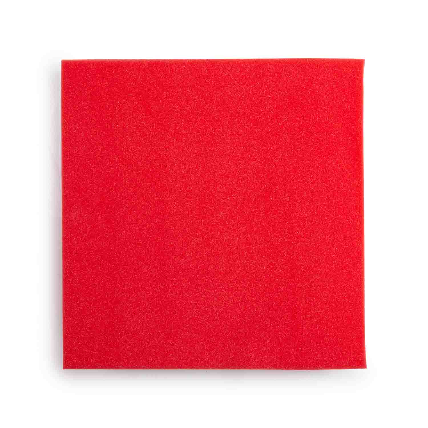 Gator Frameworks GFW-ACPNL1212PRED-2PK Red 12x12" Acoustic Pyramid Panel - 2 Pack - Hollywood DJ