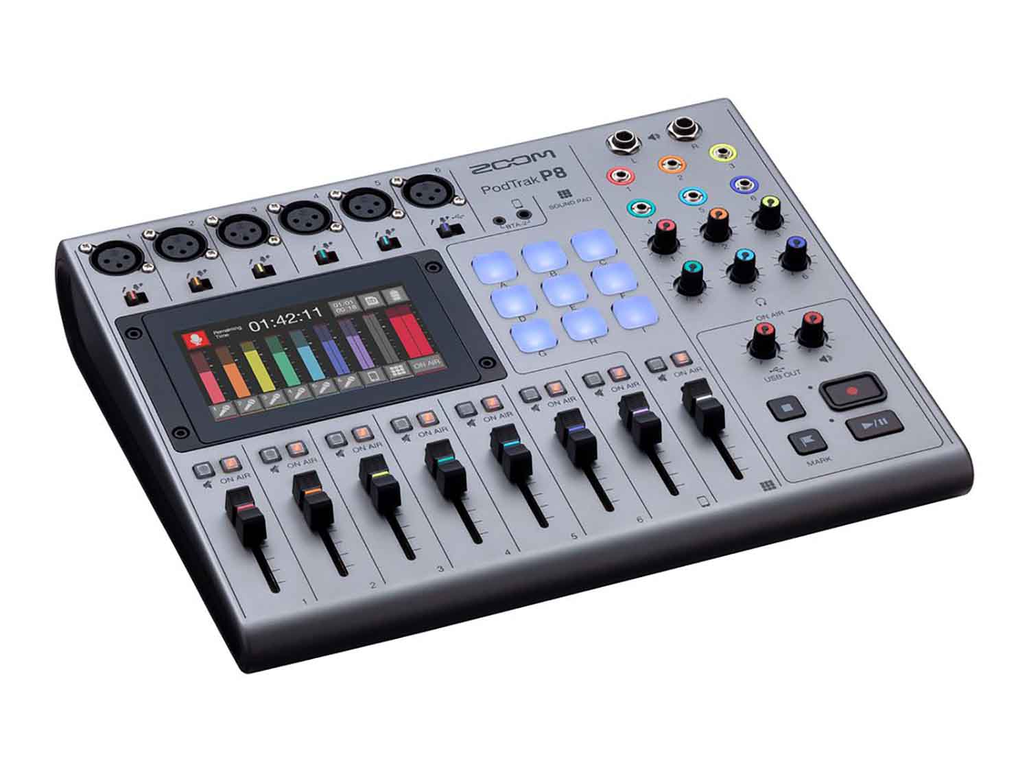 B-Stock: Zoom PodTrak P8 Portable Multitrack Podcast Recorder - Hollywood DJ