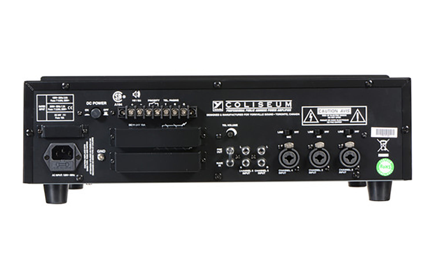 Yorkville Sound CA1, Coliseum Series 70V Installation Amplifier - Hollywood DJ