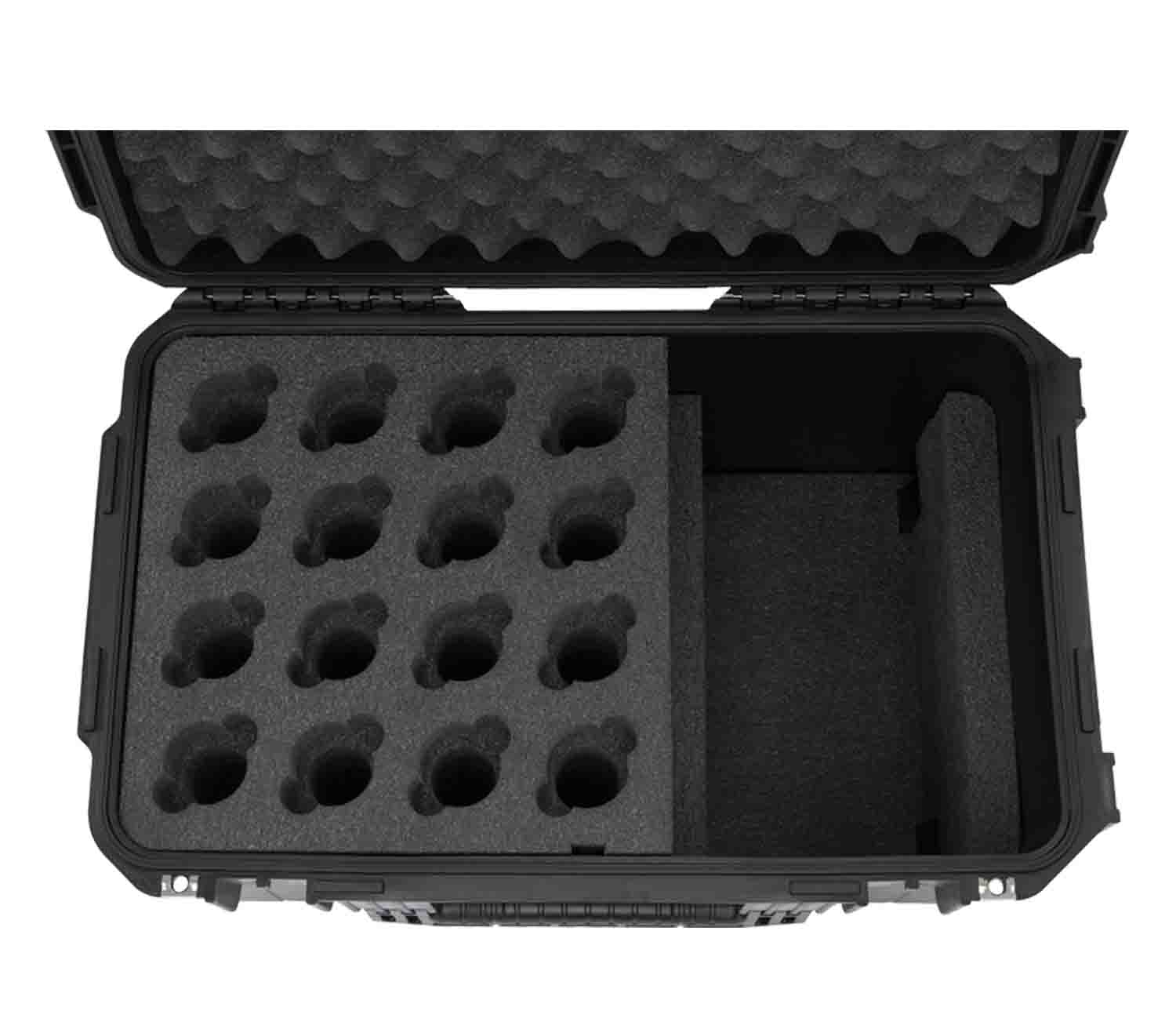 SKB Cases 3i-221312WMC iSeries Waterproof Case for 16 Wireless Microphones - Hollywood DJ