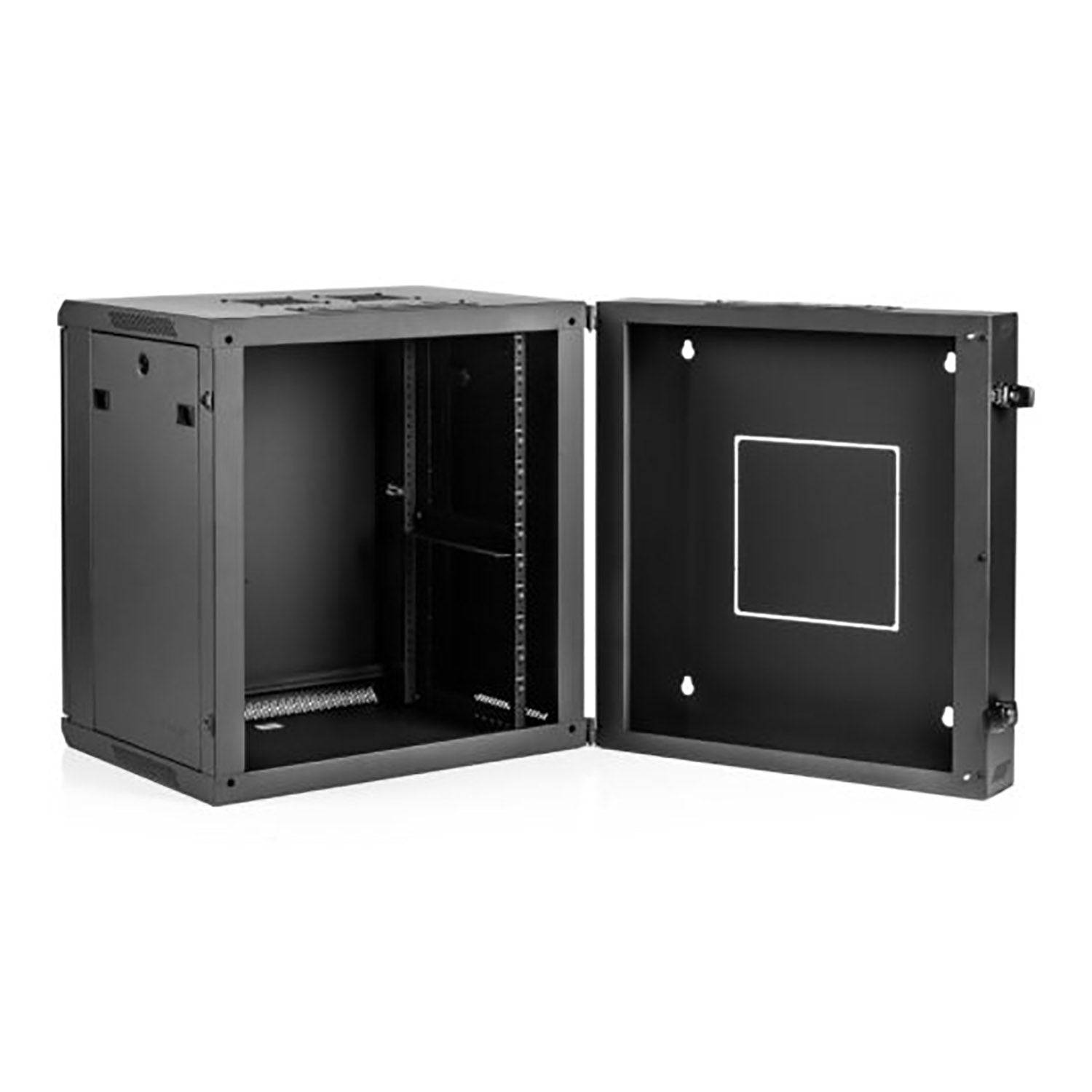 Gator Cases GRW2012508 21″ Deep Sectional Hinged Wall Mounted Rack - Steel Door - Hollywood DJ
