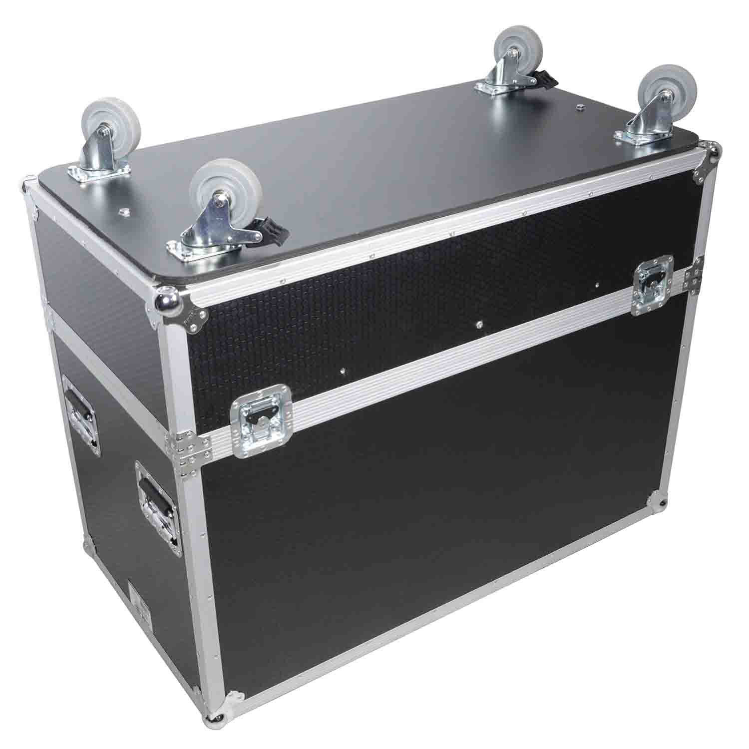 ProX XS-2X282020W ATA Dual Flight Case for Speaker Fits Two JBL SRX 815P and Similar Sized Speakers - Hollywood DJ