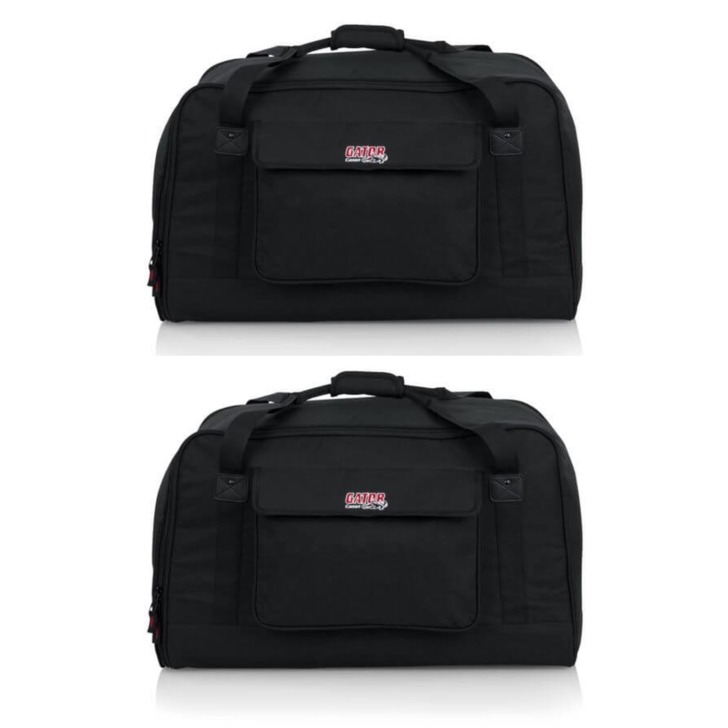 Gator GPA-TOTE12 Tote Bag for 12 Inch Speakers 2-Pack fits K12, iQ12, DRX12 - Hollywood DJ