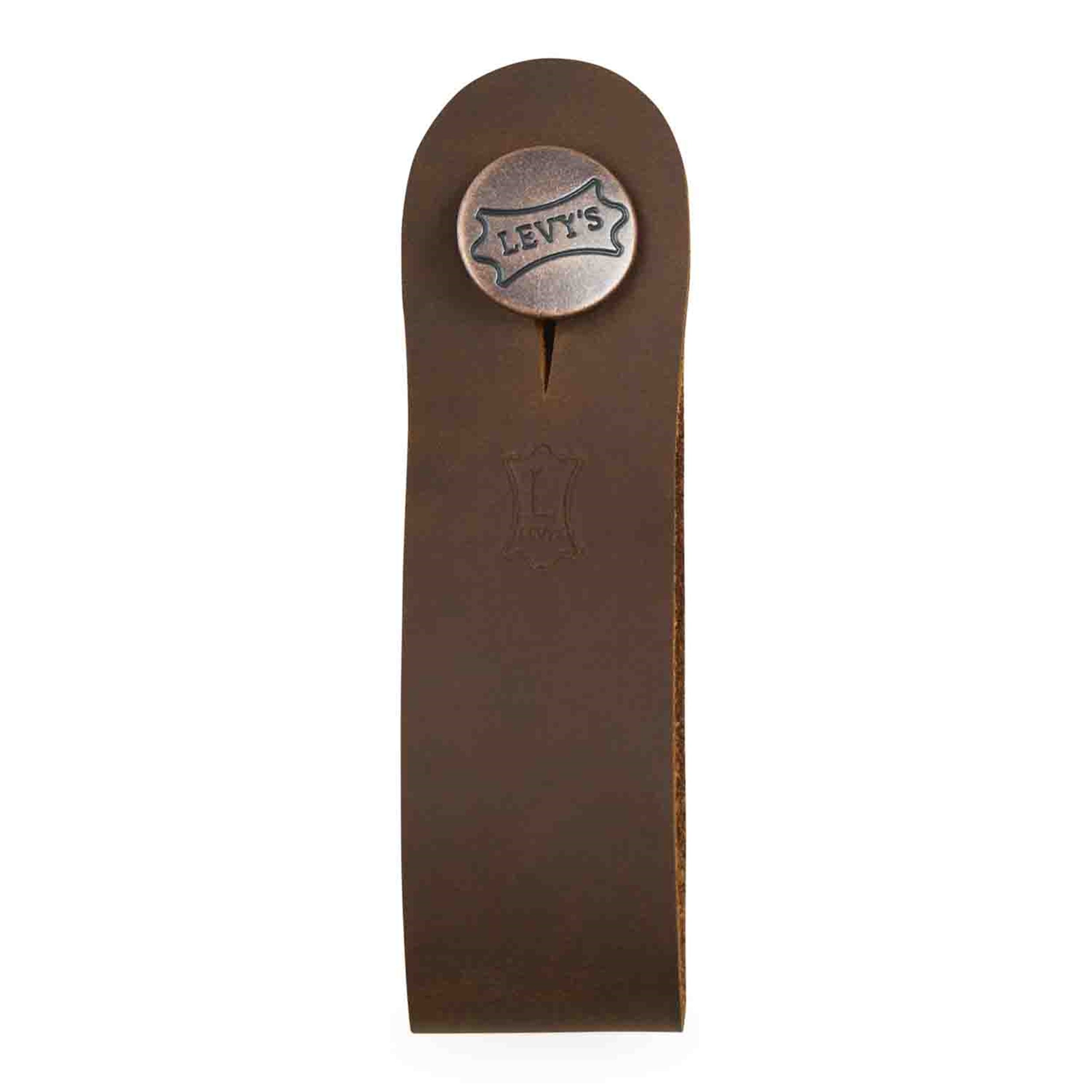 Levy's Leathers MM18CH-BRN Leather Headstock Strap Adapter for Acoustic Guitars - Brown - Hollywood DJ