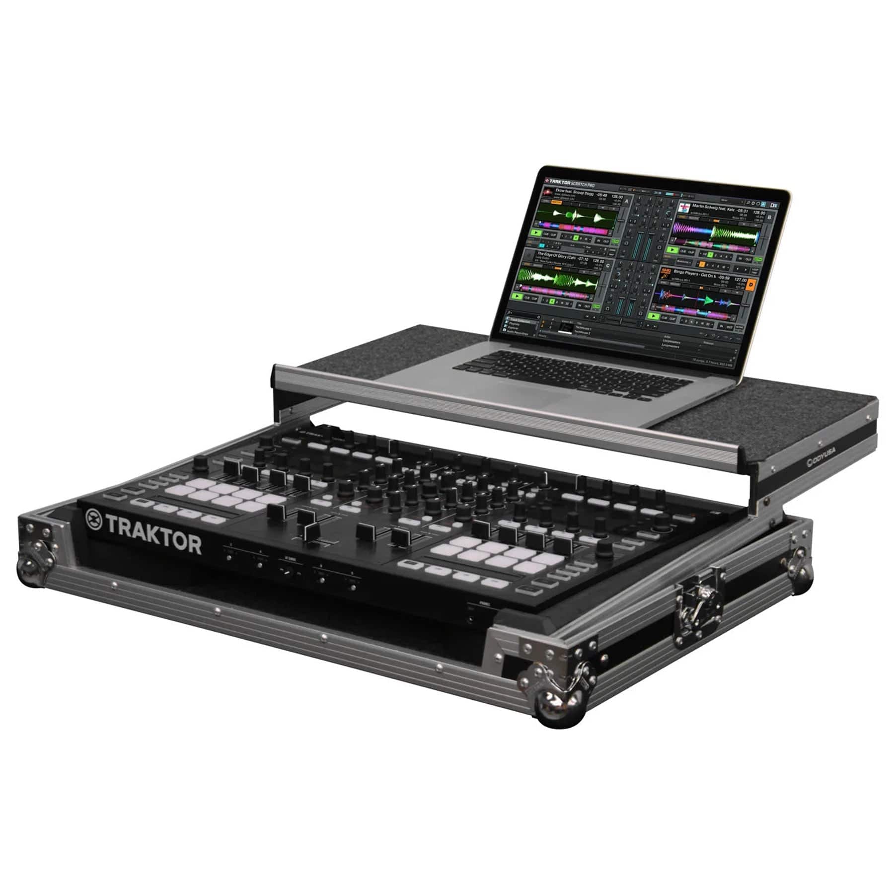 Odyssey FZGSTKS8 Flight Case with Glide Platform For Native Instruments Traktor Kontrol S8 - Hollywood DJ