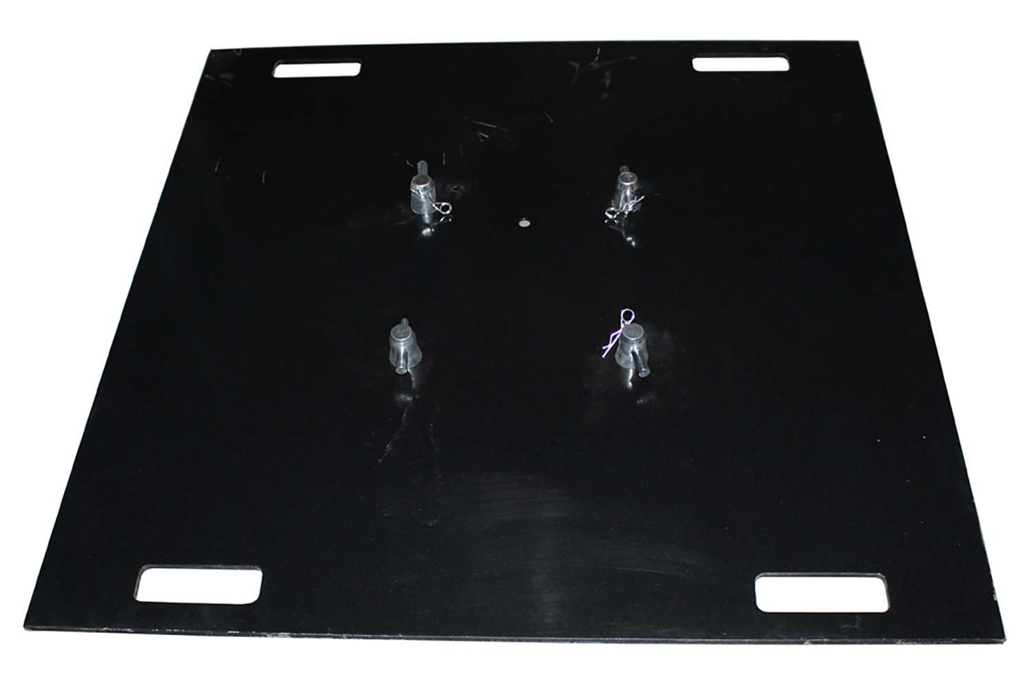ProX XT-BP3636S Steel Base Plate for F34 Trussing with Conical Connectors - 36'' x 36'' - Hollywood DJ