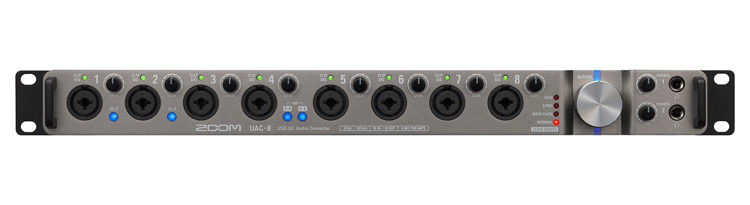 Zoom UAC-8 USB 3.0 Audio Interface With 8 Combo Balanced XLR/TRS - Hollywood DJ