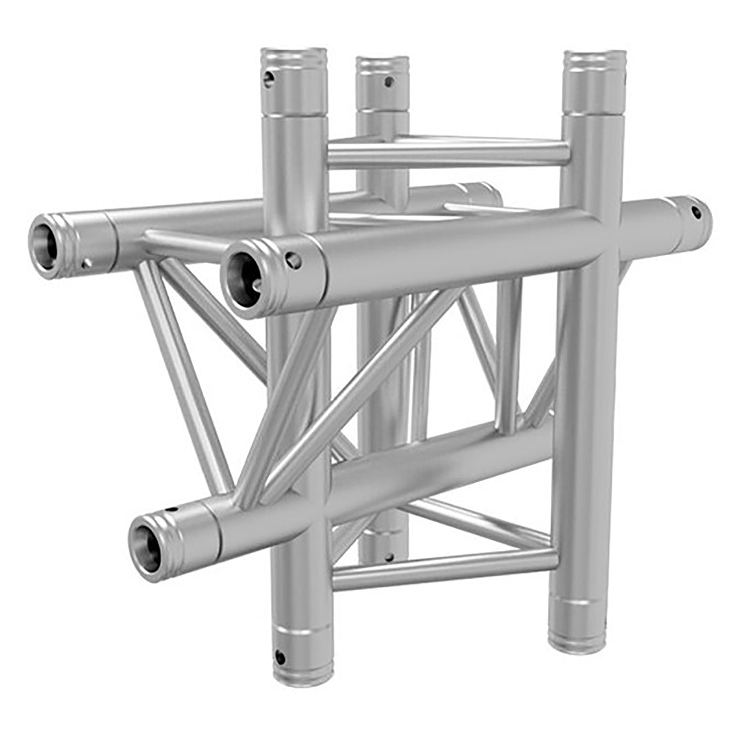 Global Truss TR-4098, Four Way Triangular Vertical Cross Junction Apex Up/Down for F33 Triangle Truss - 1.64 FT - Hollywood DJ