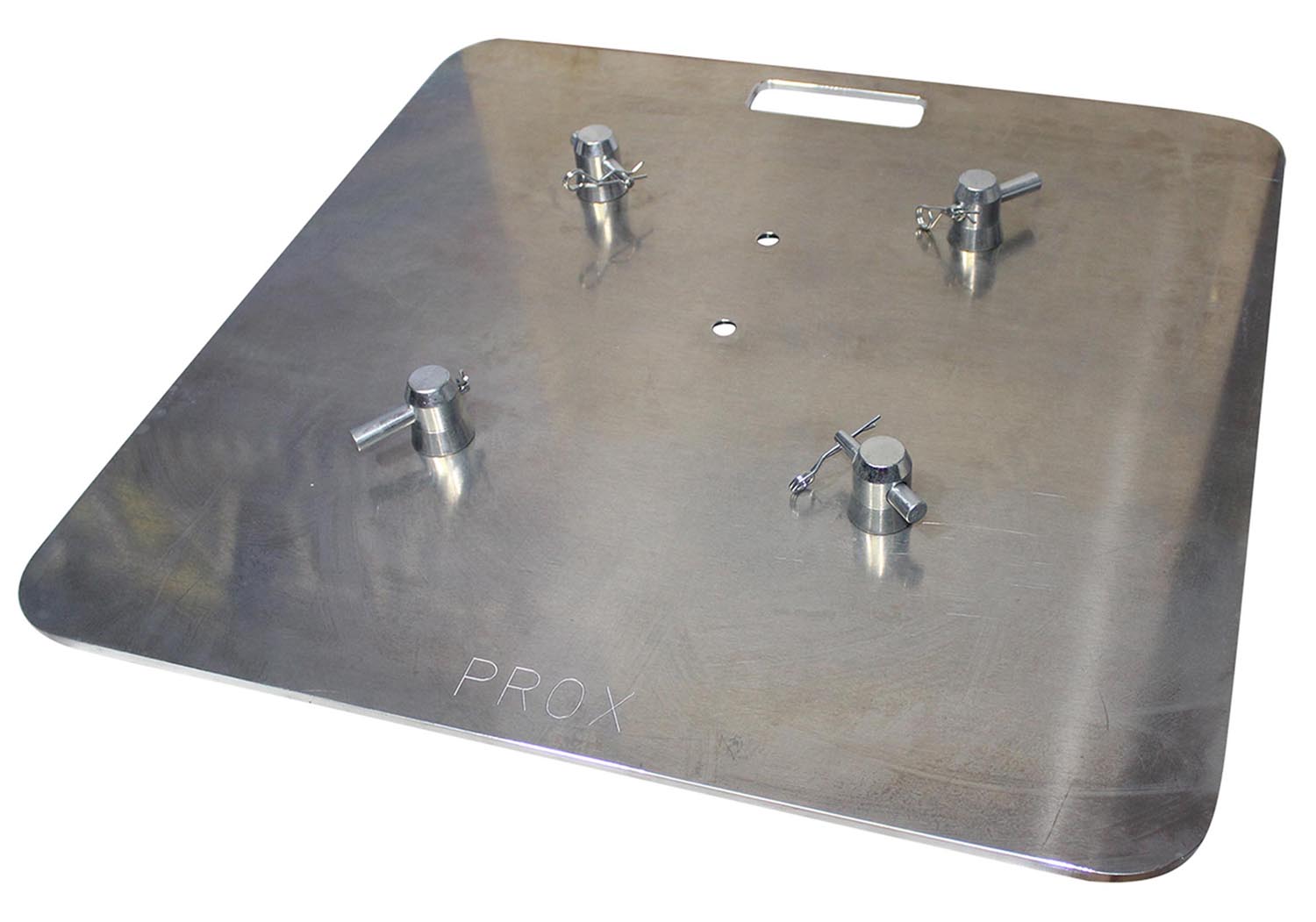 ProX XT-BP2424A Aluminum Base Plate for F34 Trussing with Conical Connectors - 24" x 24" - Hollywood DJ