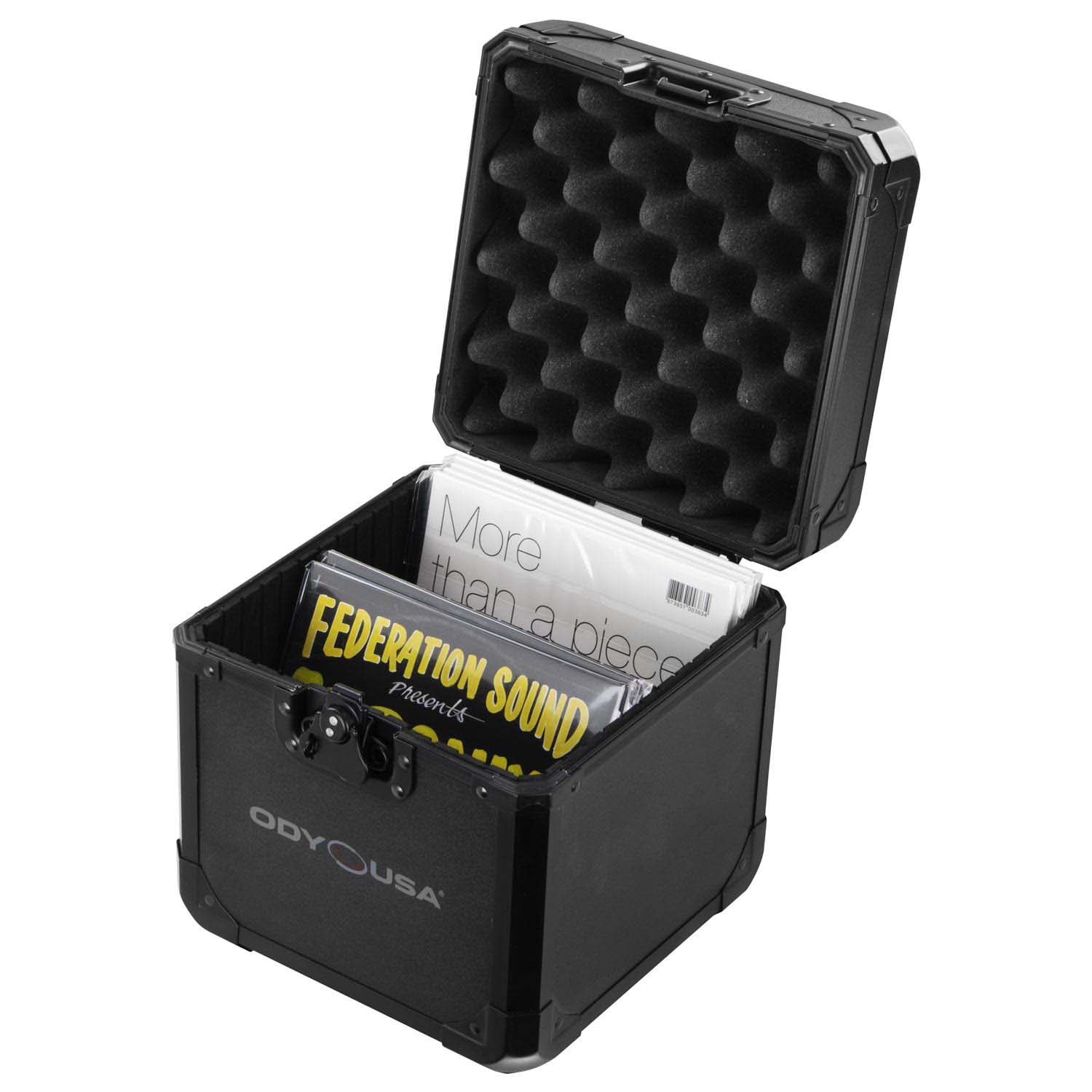 B-Stock Scratch & Dent: Odyssey K7060BL DJ Case for 7" Vinyl Record Holds 60 Records - Black - Hollywood DJ