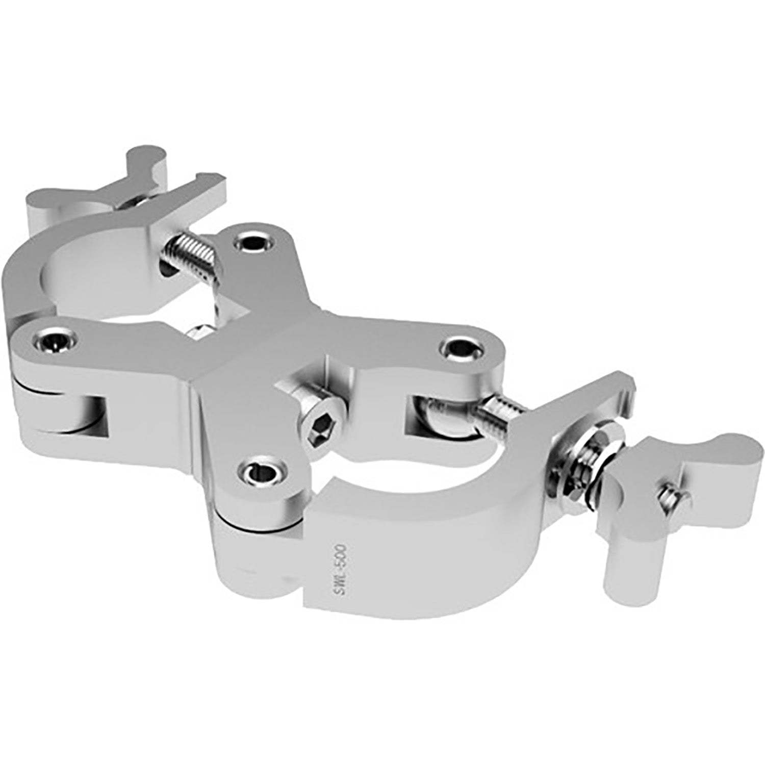 Global Truss X-PRO SWIVEL CLAMP SLIM SS Extra Heavy-Duty Narrow Swivel Clamp with Stainless Steel Hardware - Hollywood DJ