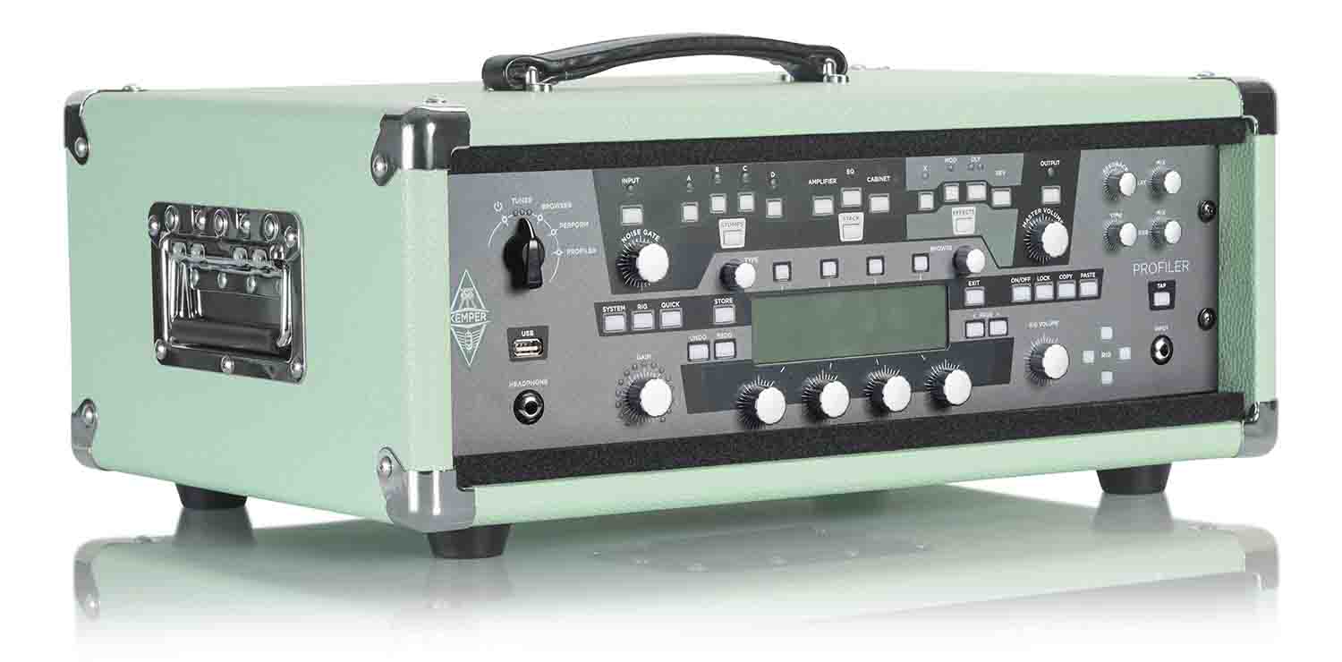 Gator Cases GR-RETRORACK-3SG Vintage Amp Vibe Rack Case – 3U Seafoam Green - Hollywood DJ