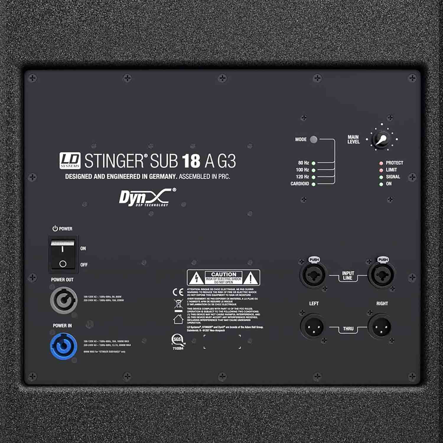 LD Systems STINGER SUB 18 A G3, 18 Inches Active Bass-Reflex PA Subwoofer - Hollywood DJ