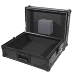 ProX T-TTBL Flight Case for Turntable with Foam Kit - Black on Black - Hollywood DJ