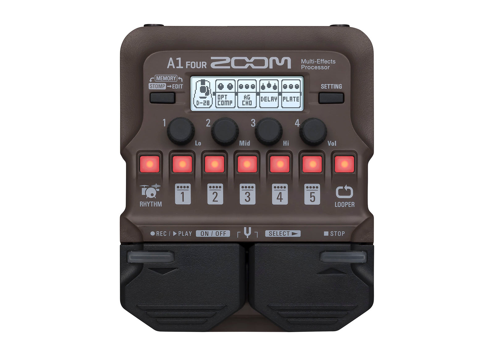 Open Box: ZOOM A1 Four Multi LEGENDARY Effects Processor Pedal - Hollywood DJ