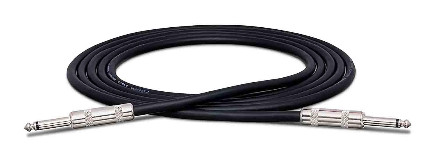 Hosa SKJ-625, AWG 1/4" TS to 1/4" TS Speaker Cable - 25 Feet - Hollywood DJ