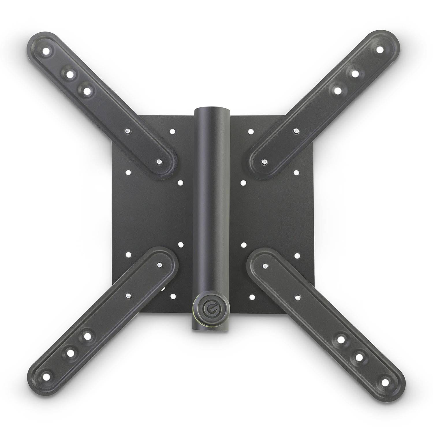 Gravity GSAVESA1 35 mm Pole Mount LCD TV Monitor Bracket with 7 VESA Hole Patterns - Hollywood DJ