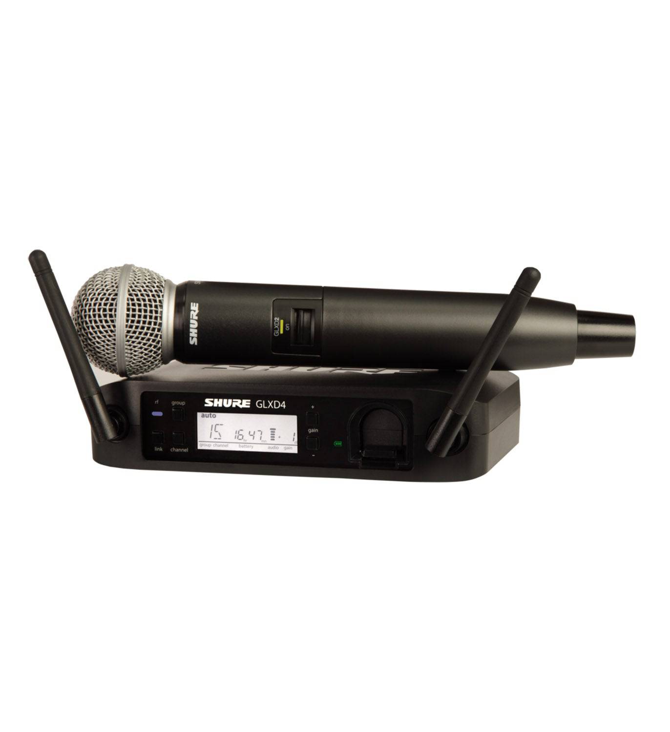 Shure GLXD24/SM58-Z2 Digital Wireless Vocal System with SM58 Vocal Microphone - Hollywood DJ