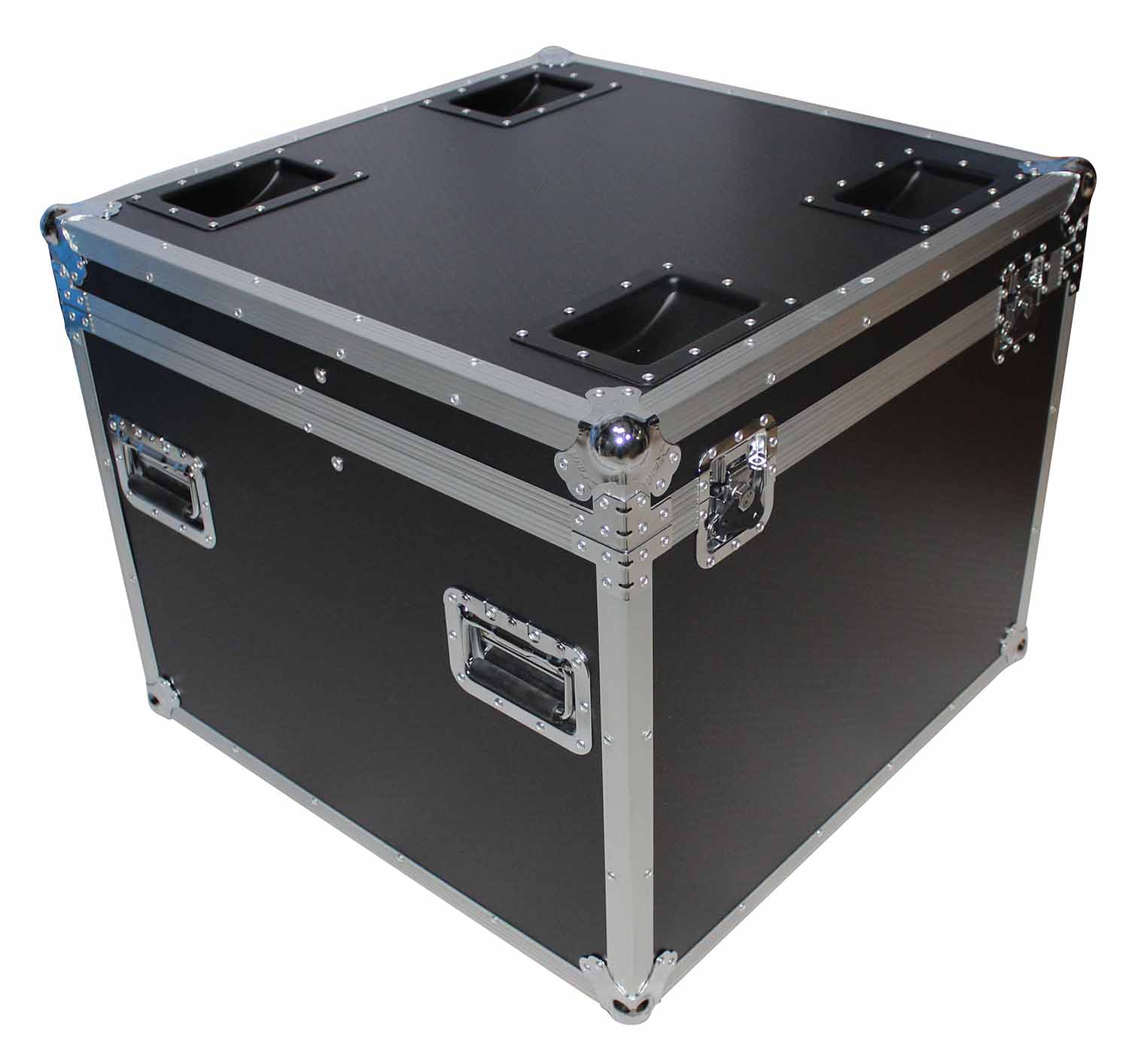 ProX XS-UTL6 Heavy Duty Utility Trunk Case with Caster Cups 4 4" Casters - 29.5" x 29.5" x 29" - Hollywood DJ
