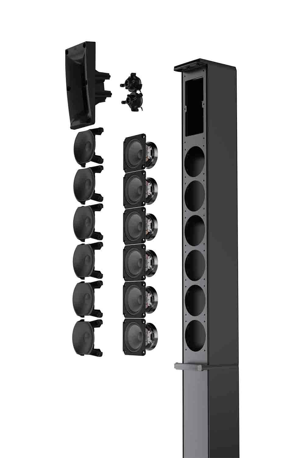 LD System MAUI 11 G3, Portable Cardioid Powered Column PA System - Black - Hollywood DJ