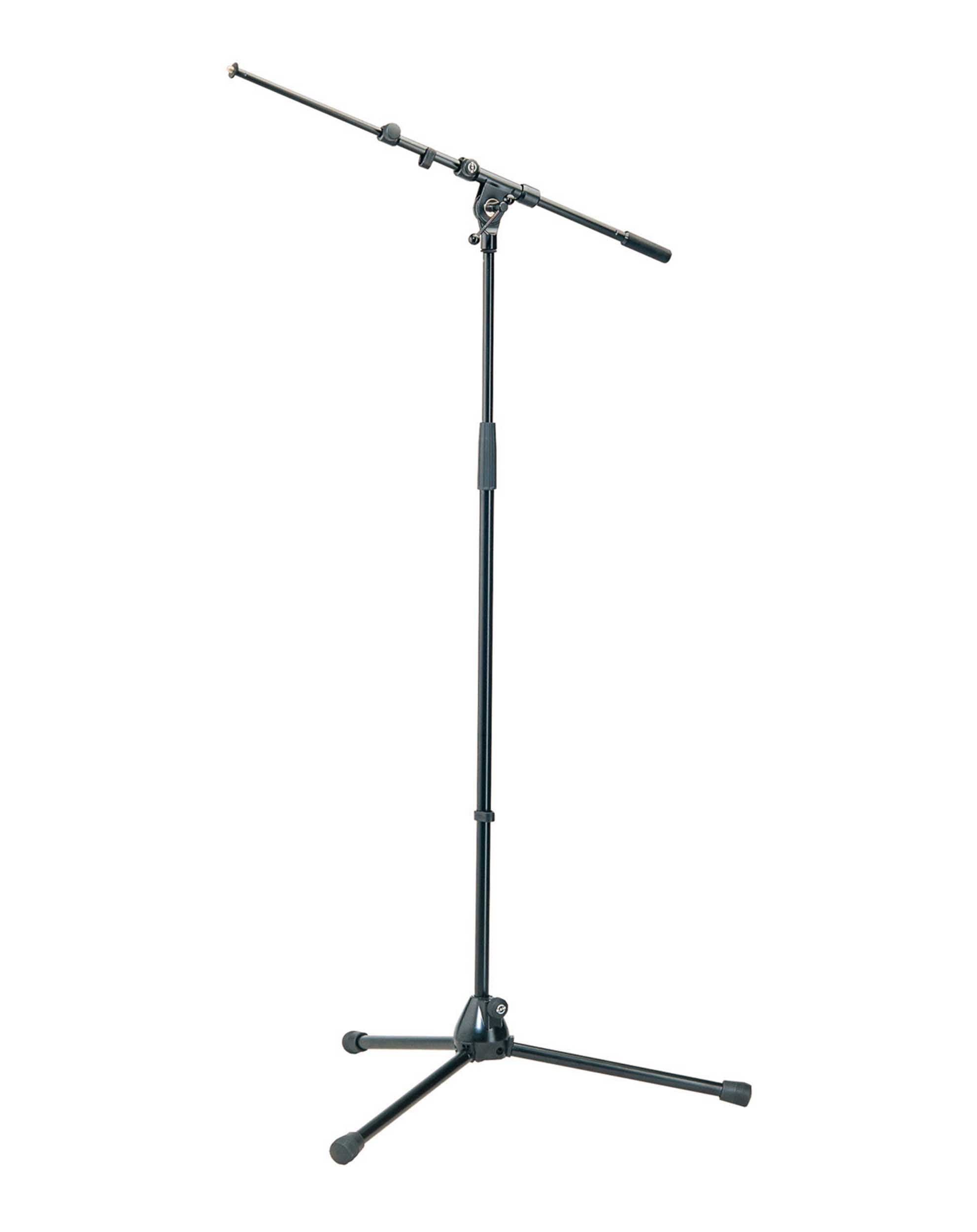 K&M Telescoping Boom Microphone Stand - Black K&M