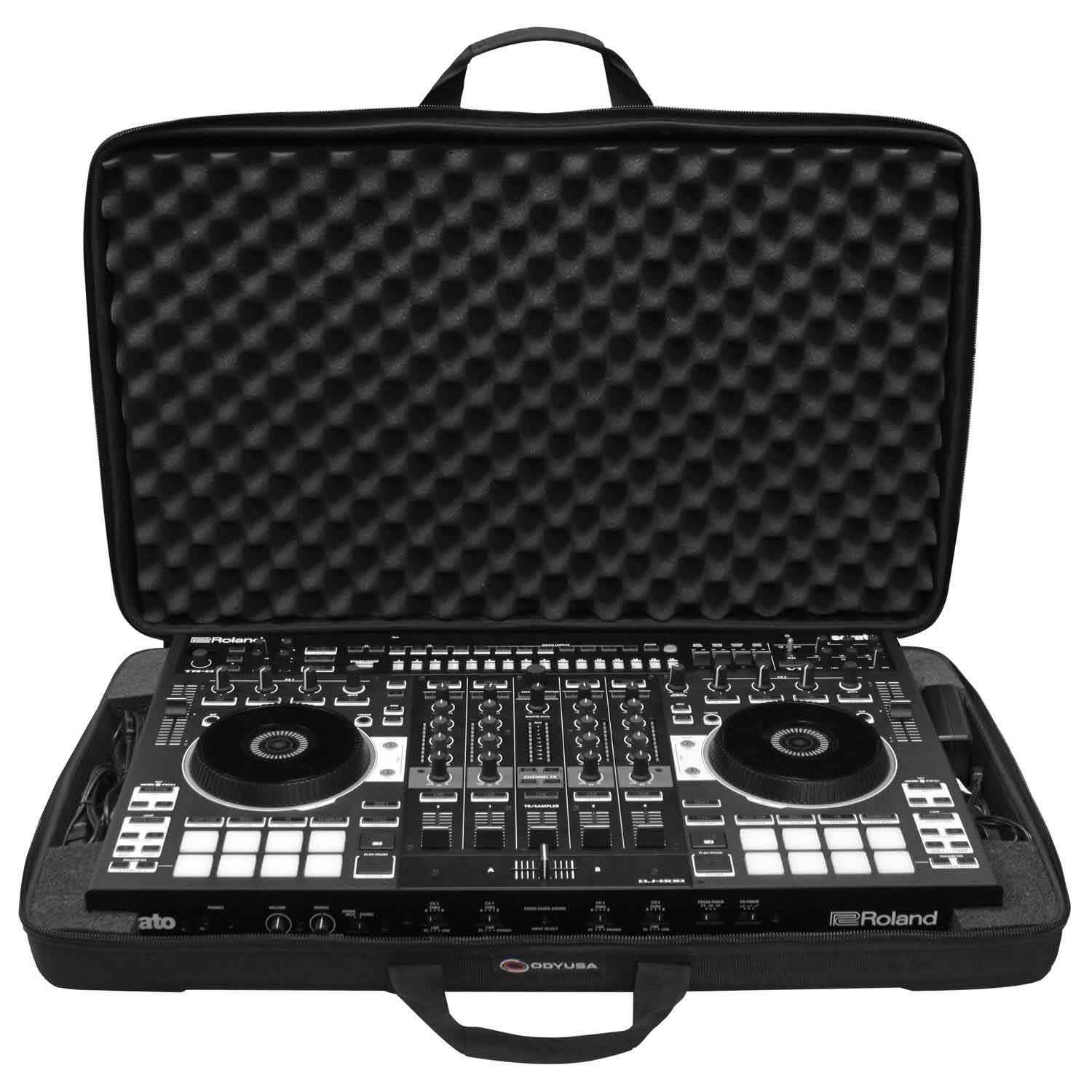 Odyssey BMSLRODJ808 EVA Molded Carrying Bag For Roland DJ-808 DJ Controller - Hollywood DJ