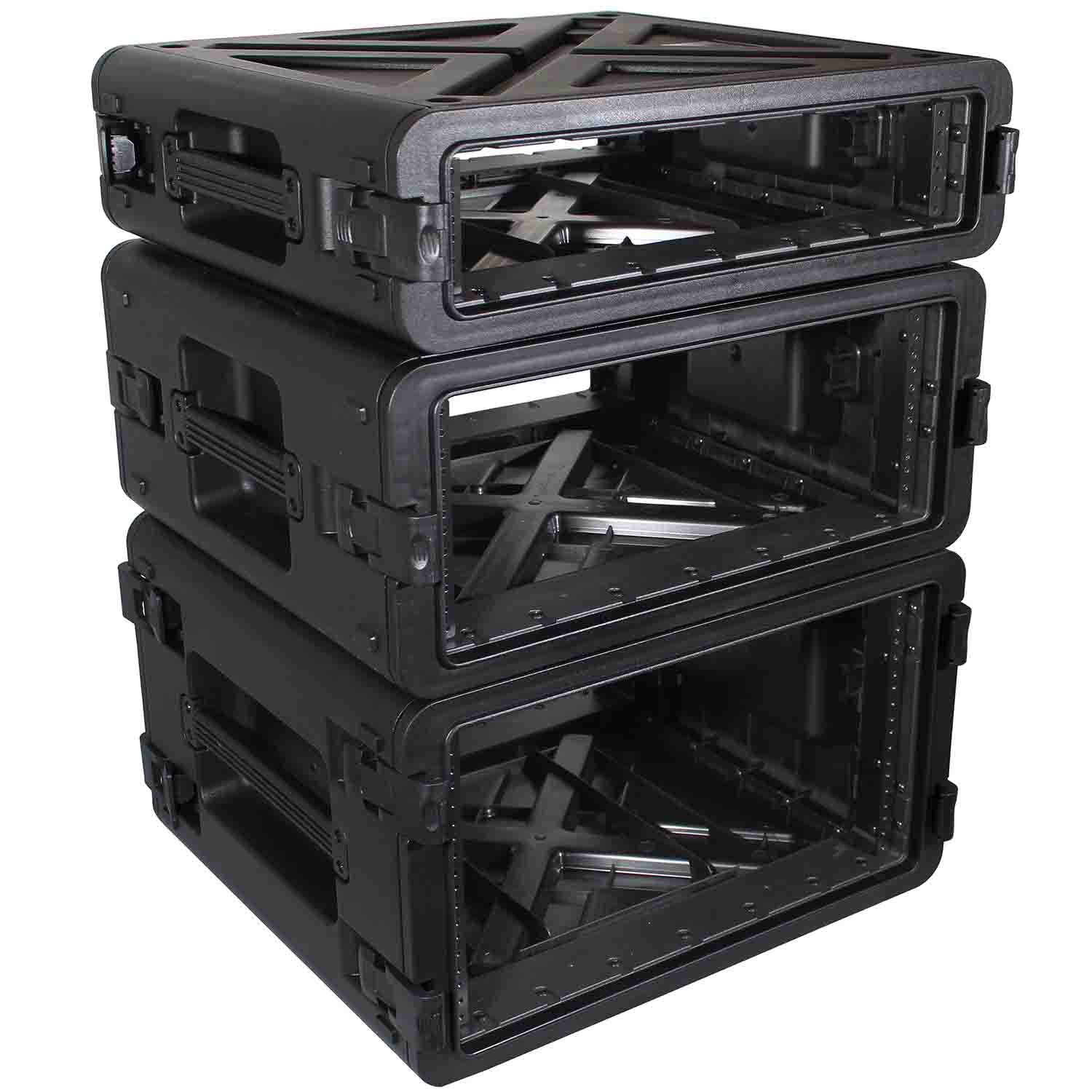 ProX XM-4U VaultX 4U Rack Air-tight, Water-sealed ABS Case - Hollywood DJ