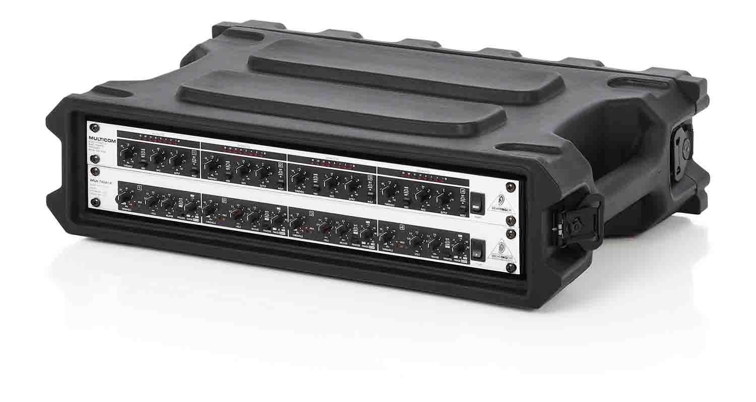 Gator Cases G-PRO-2U-13, 2U Deep Molded Audio Rack Case - 13 Inch - Hollywood DJ