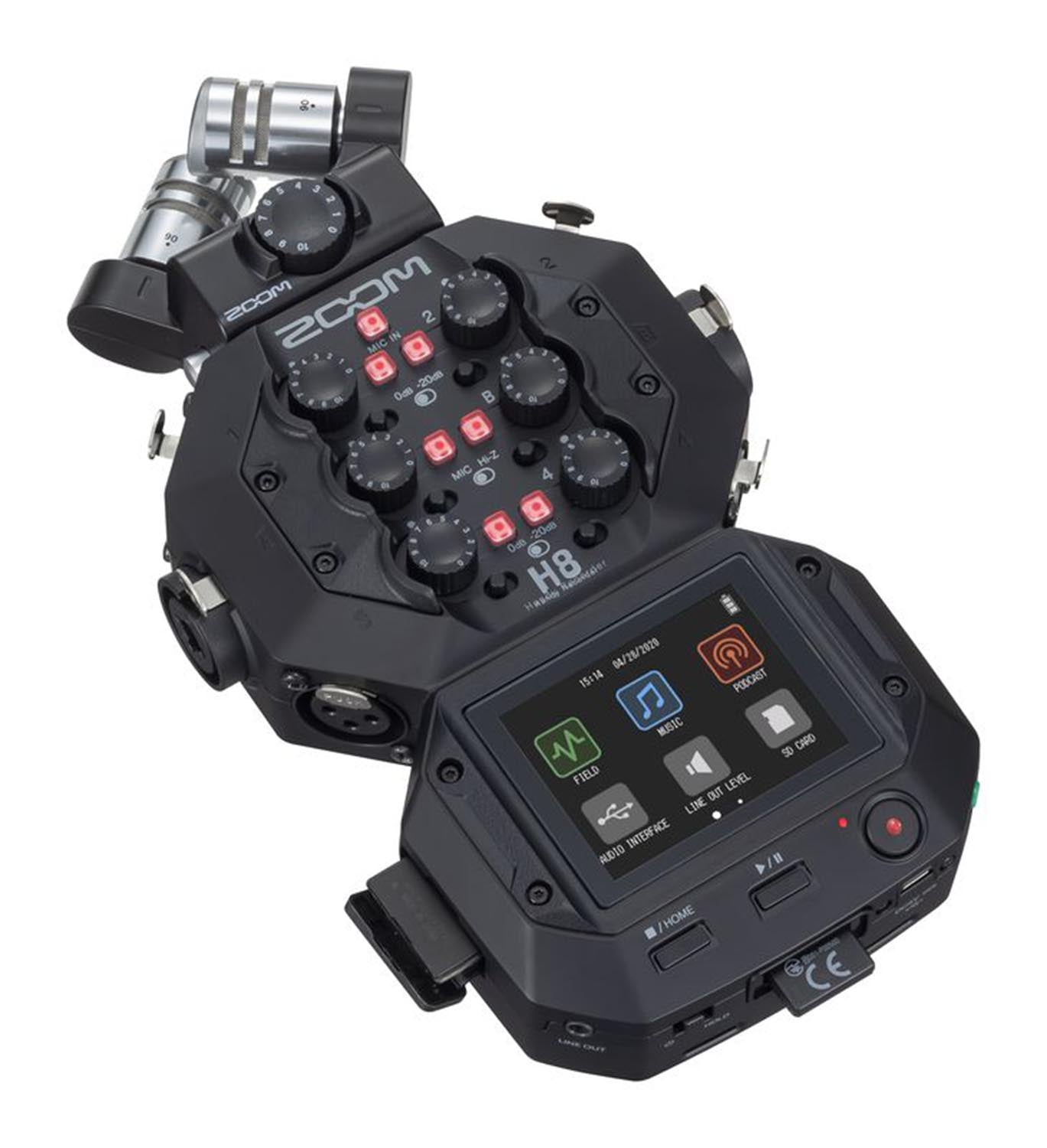 B-Stock: Zoom H8 Portable Handy Recorder with 8 Input and 12 Track - Hollywood DJ