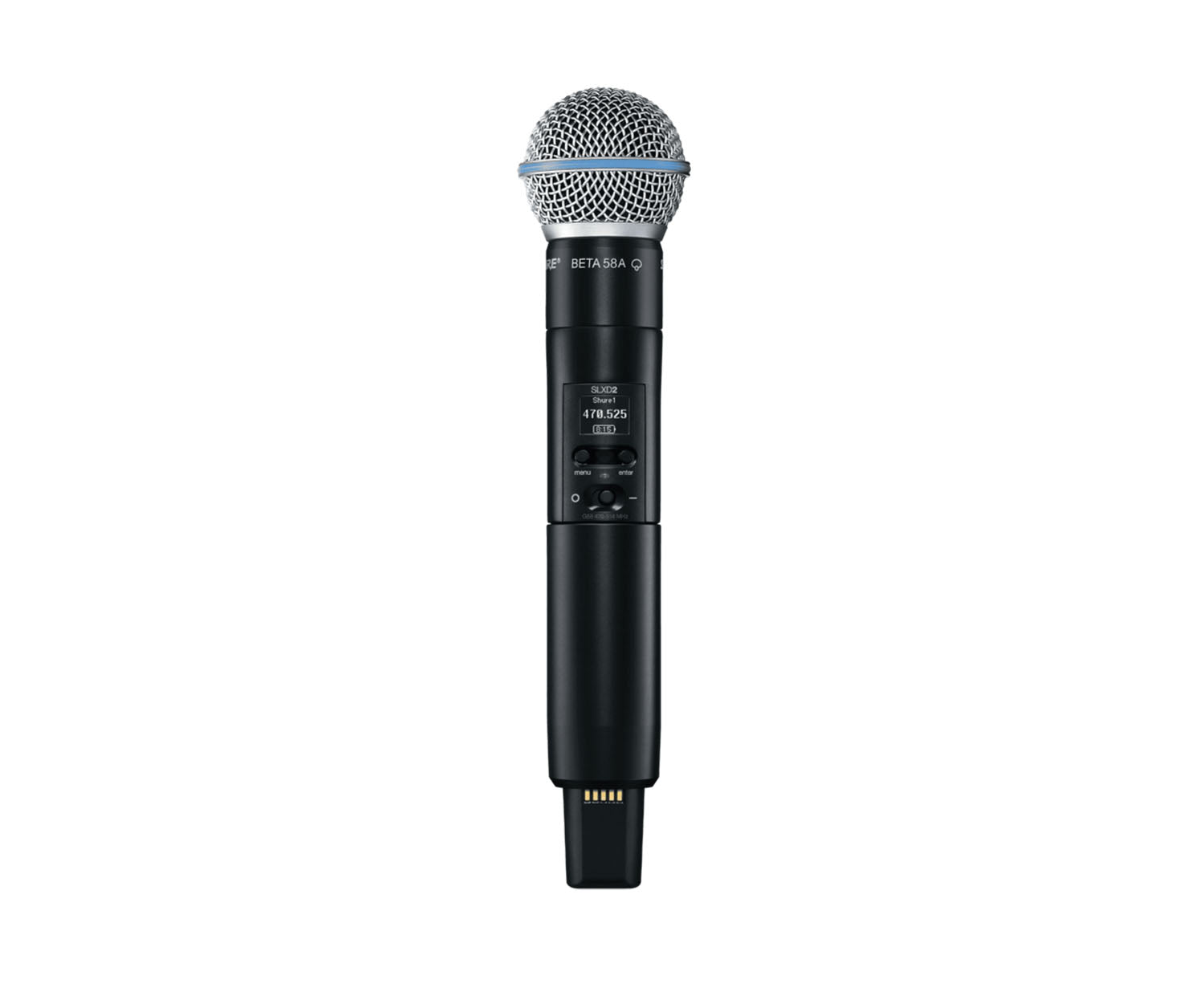 Shure SLXD2/B58 Handheld Wireless Microphone Transmitter with Beta 58A Interchangeable Capsule - Hollywood DJ