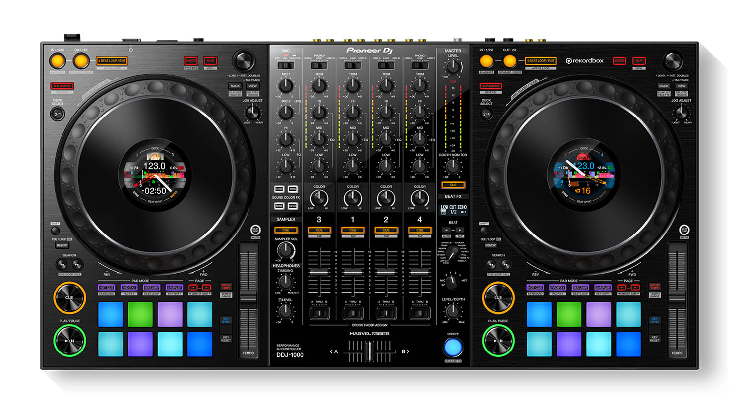 Pioneer DJ DDJ-1000 4-Channel DJ Controller - Performance Style | Rekordbox - Hollywood DJ