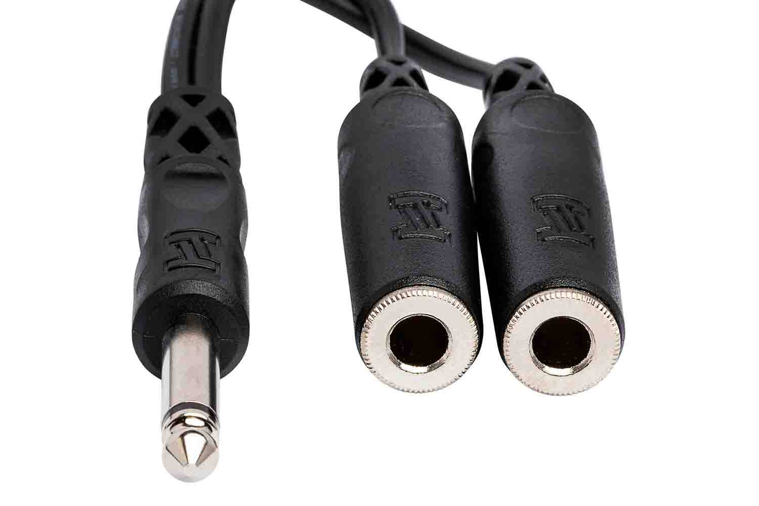 Hosa YPP-111 Y Cable 1/4" Male to Two 1/4" Female - Hollywood DJ