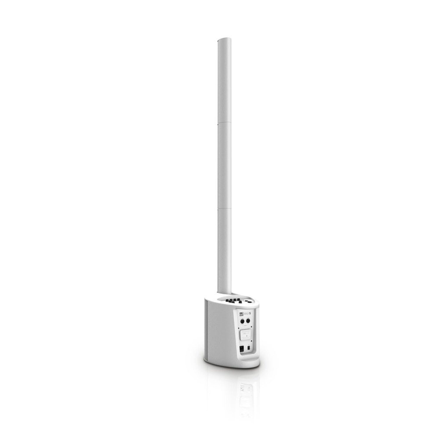 LD System MAUI 5 W, Ultra Portable Column PA System with Mixer and Bluetooth - White - Hollywood DJ