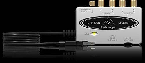 Behringer UFO202 Audiophile USB/Audio Interafce witth Phono Preamp - Hollywood DJ