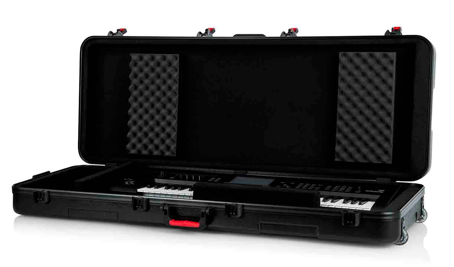 Gator Cases GTSA-KEY76 Keyboard Case for 76-note Keyboards with Wheels - Hollywood DJ
