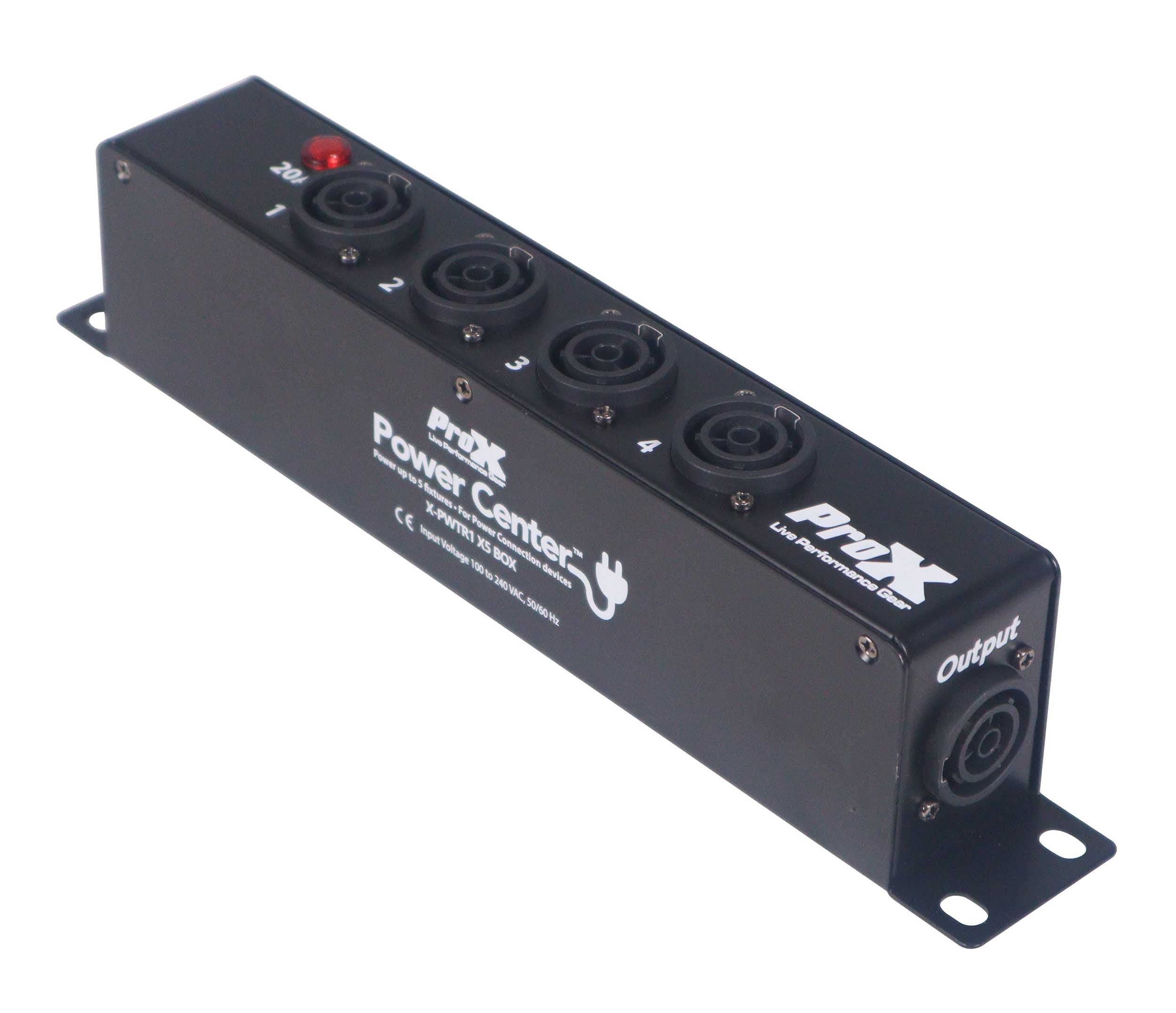 ProX X-PWTR1X5 BOX, 4-Way Power Splitter Box for True Power Connection by ProX Cases
