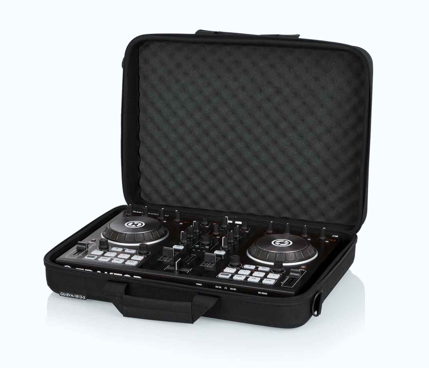 Gator Cases GU-EVA-1813-3 Small EVA DJ Controller Case - Black - Hollywood DJ