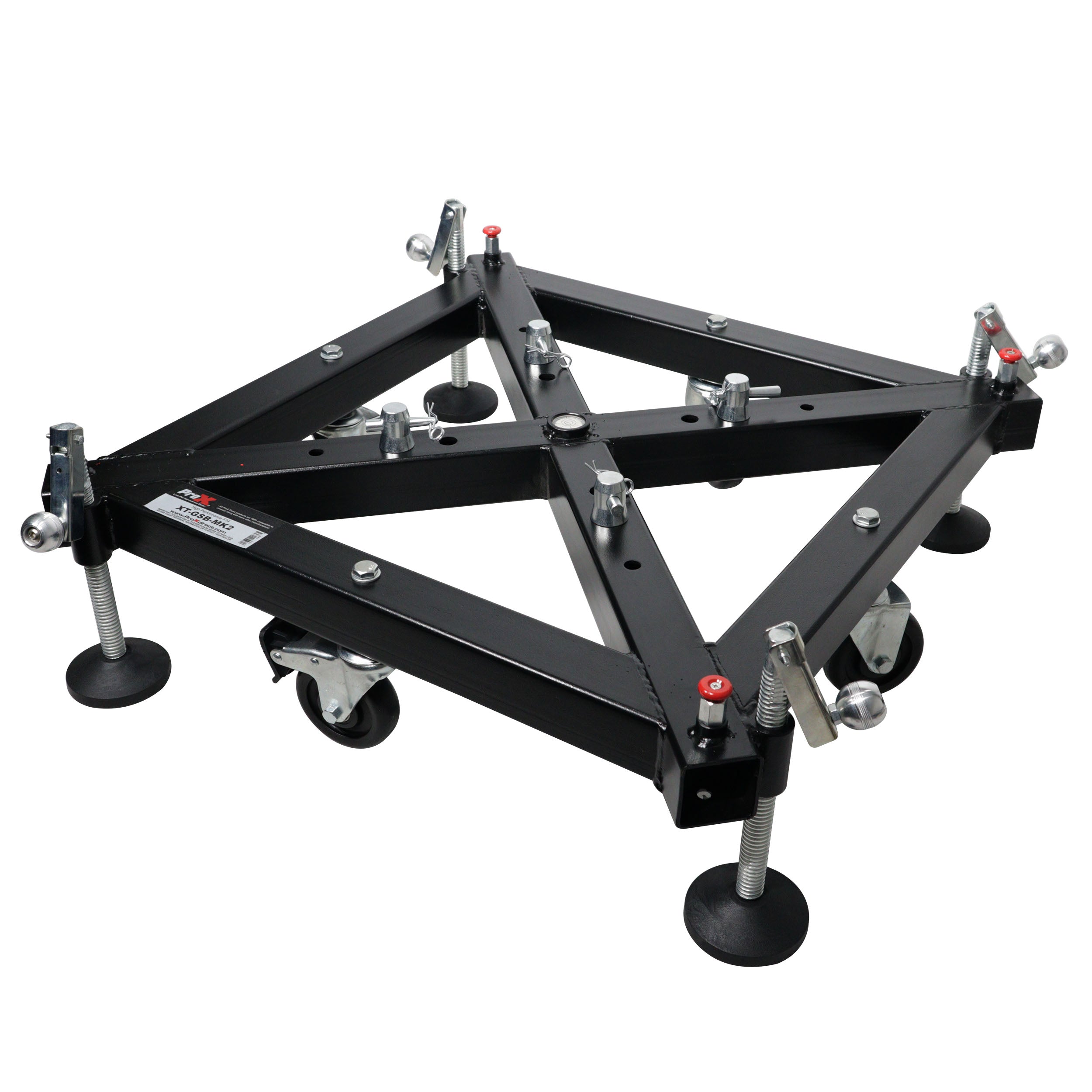 ProX XT-GSBOUTSX4PKG, Ground Support and Leg Stabilizer Package Includes Rolling Base 4x Outrigger Leg Braces ProX Cases