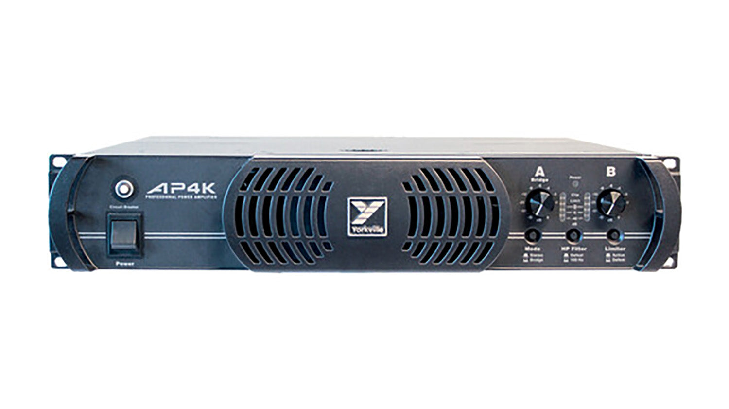 Yorkville Sound AP4K, 2RU Audio Pro Stereo Power Amplifier - 2x1800W - Hollywood DJ