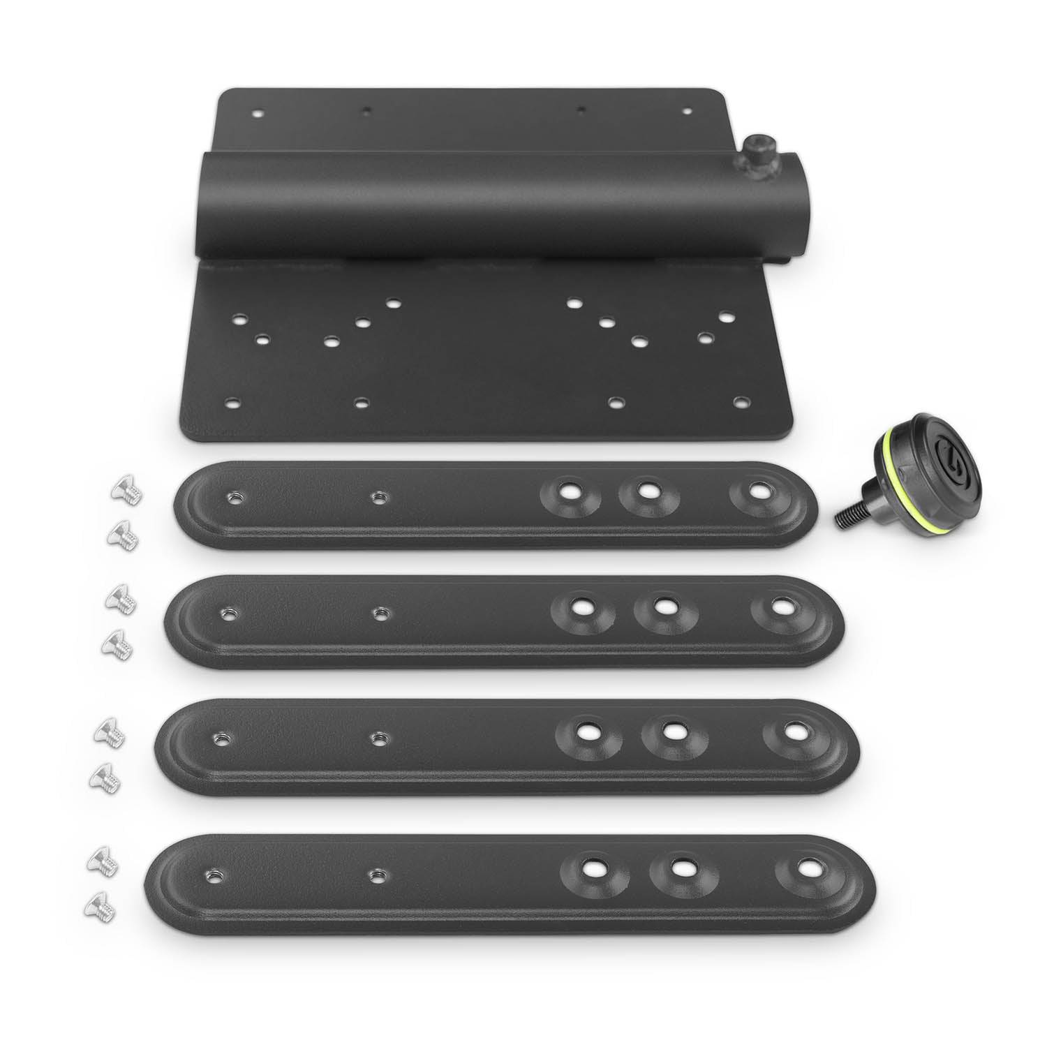 Gravity GSAVESA1 35 mm Pole Mount LCD TV Monitor Bracket with 7 VESA Hole Patterns - Hollywood DJ