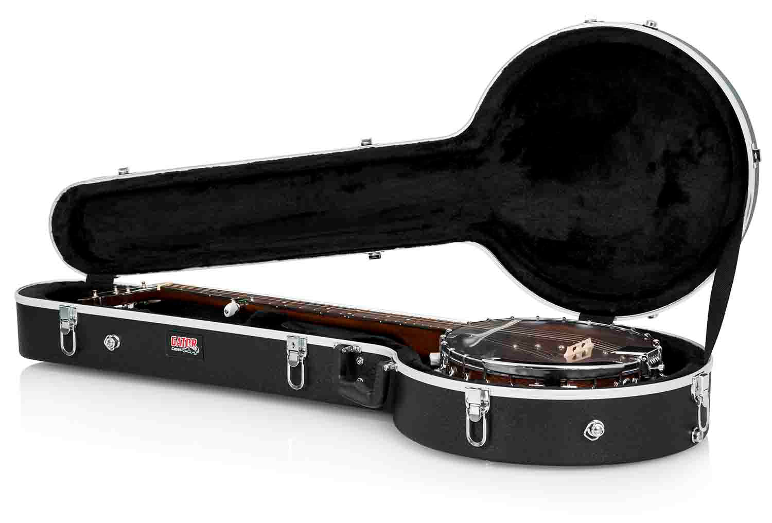Gator Cases GC-BANJO-XL Deluxe Molded Banjo Case for Banjos - Hollywood DJ