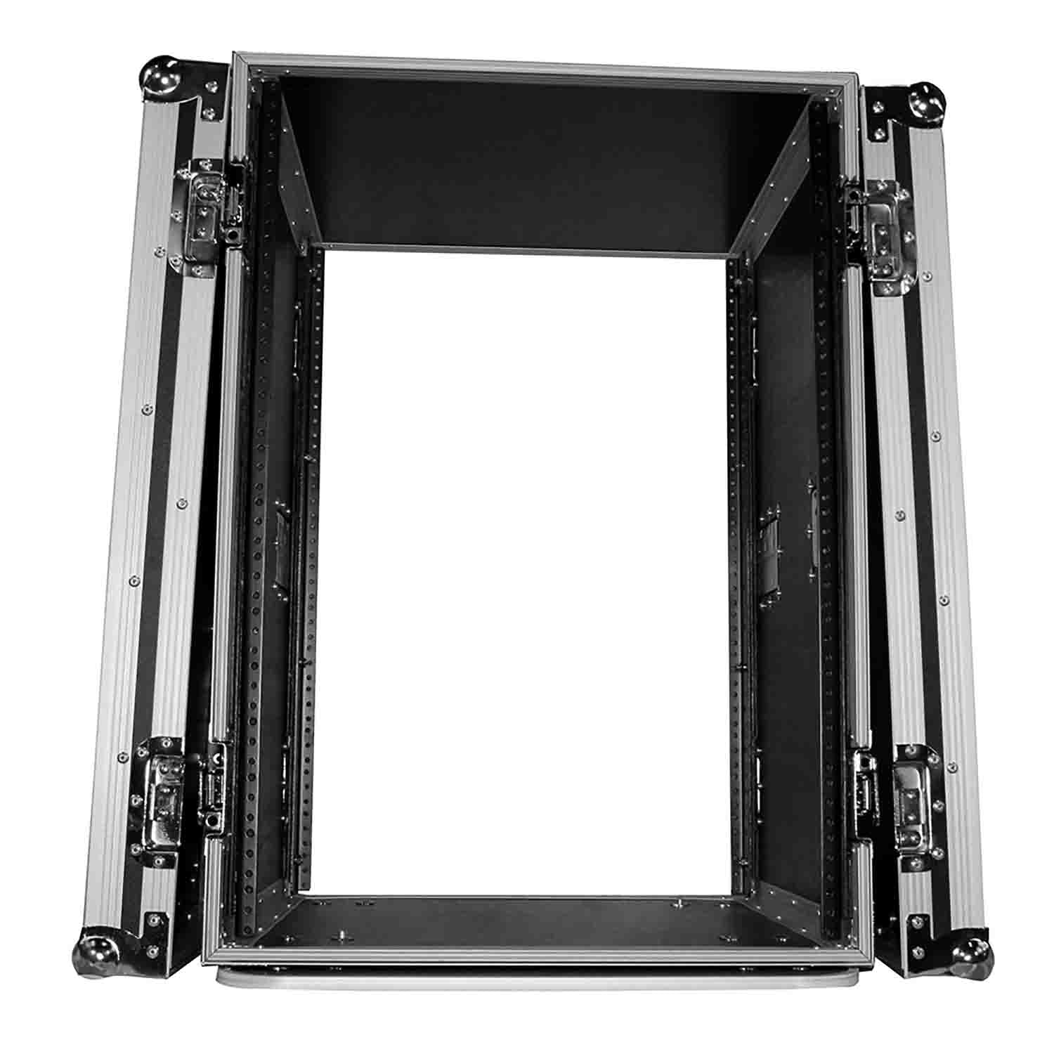 ProX T-16RSS, 16U Space Rack Mount ATA Flight Case 19 In Depth - Hollywood DJ